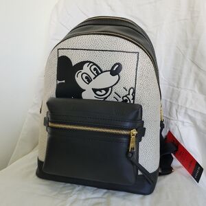 Coach Disney Mickey Mouse x Keith Haring Academy Backpack Bag